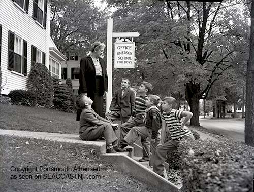 Boys at Emerson School, Exeter, NH by Douglas Armsden