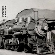Boston and Maine RR train in Portsmouth station