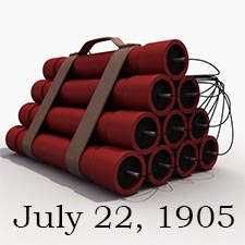 50 tons of dynamite in one big blast