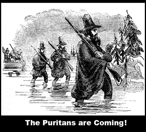 Mass Bay Puritans take over Northern New England