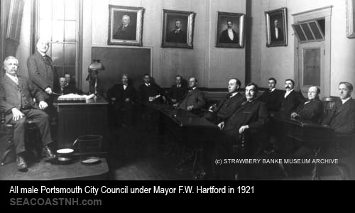 Portsmouth Mayor and city council in 1921
