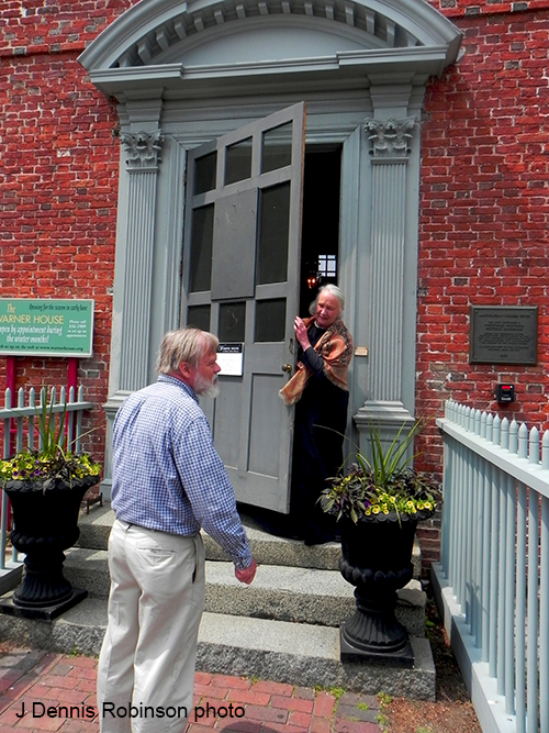 guest visits Warner House, photo by J Dennis Robinson