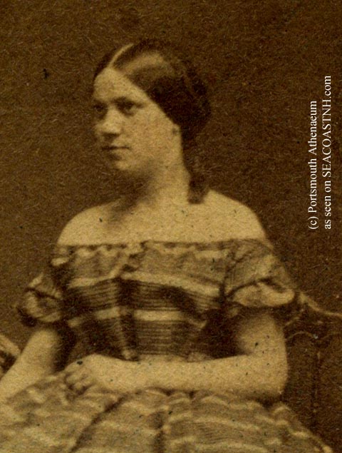 Civil War girl posing detail from New Hampshire / Kittery studio