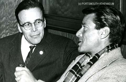Attorney Jeremy Waldron and actor Efrem Zimbalist Jr in Portsmouth, NH in 1964 (c) Portsmouth Athenaeum
