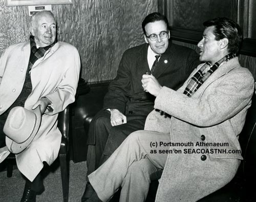 Walter_Brennan_Jeremy_Waldron_and_Efrem_Zimbalist in Portsmouth, NH in 1964 (c) Portsmouth Athenaeum