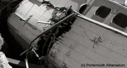 Boat wrecked in 1938 hurricane / Portsmouth Athenaeum