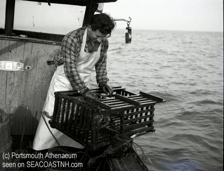 Lobsterman off Portsmouth Harbor in 1953 / Portsmouth Athenaeum