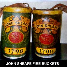 John Sheafe fire buckets