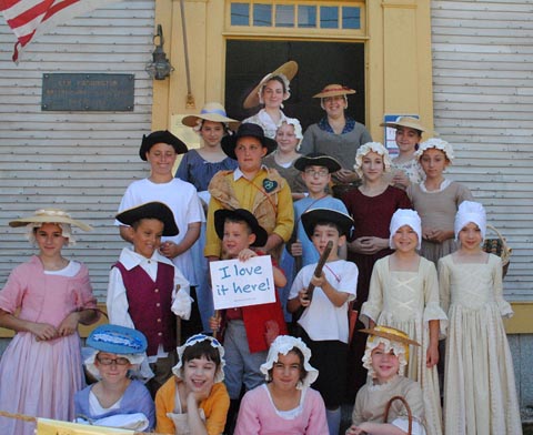 Junior role players American Independence Museum