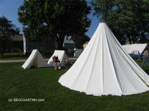 Civil War encmpment tents at Strawbery Banke Museum / J. Dennis Robinson photo