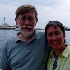 J Dennis Robinson and Maryellen Burke at the Isles of Shaols