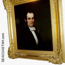 POrtrait of a young JG Whittier in Amesbury