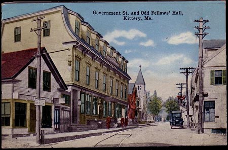 Kittery Foreside downtown postcard