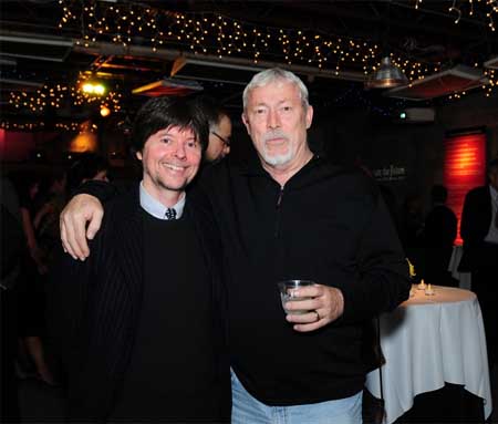Filmmakers Ken Burns and Chase Bailey.